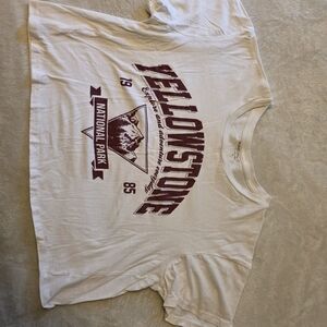 Rebellious One White and Maroon Graphic Crop Top